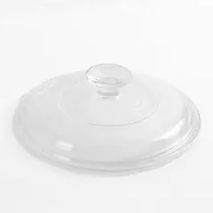 Pyrex G-5-C-A Round Replacement Glass Lid Ribbed Clear 7.75in