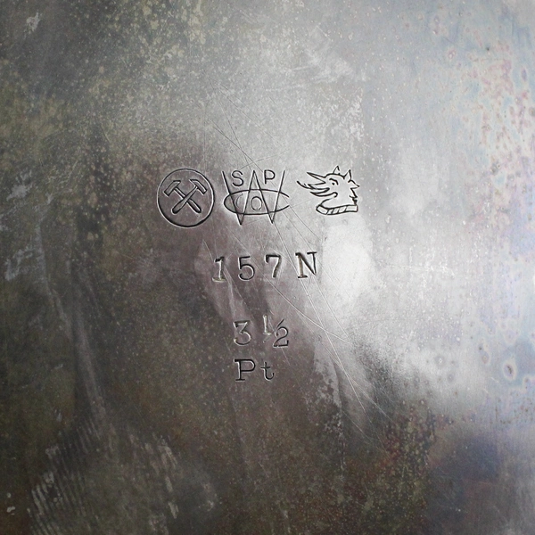 Vintage Wilcox Silver Plate Oval Casserole Dish Holder with Pyrex Glass Liner