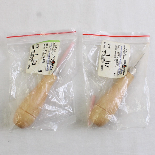 Lot of 2 Bead Reamers With Wood Handles H20-1590TL