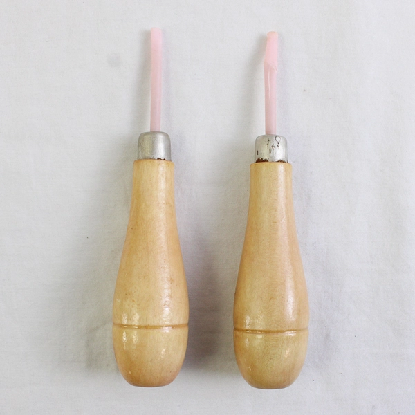 Lot of 2 Bead Reamers With Wood Handles H20-1590TL