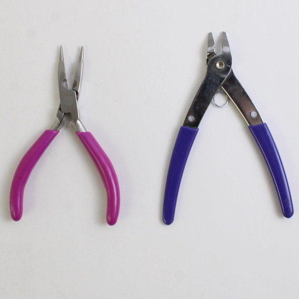 Lot of 2 Small Stainless Steel Pliers for Jewelry Making/Crafting