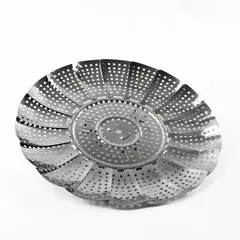 Collapsible Stainless Steel Vegetable Steamer Basket Insert Missing One Leg