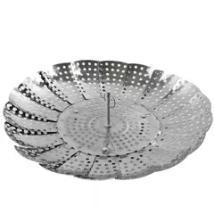 Progressive Collapsible Stainless Steel Vegetable Steamer Basket Insert 5.25"