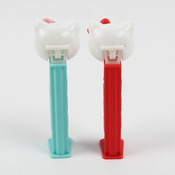 Lot of 2 Teal and Red 2000's Hello Kitty PEZ Dispensers