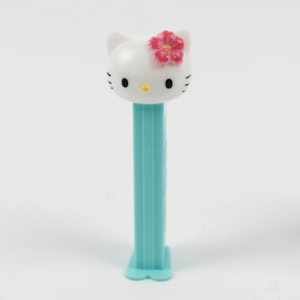 Lot of 2 Teal and Red 2000's Hello Kitty PEZ Dispensers