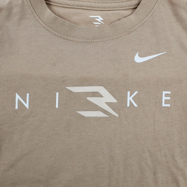Nike 3Brand by Russell Wilson Beige Crew-Neck Short-Sleeve T-Shirt Boys' Size 6