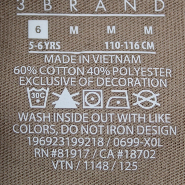 Nike 3Brand by Russell Wilson Beige Crew-Neck Short-Sleeve T-Shirt Boys' Size 6