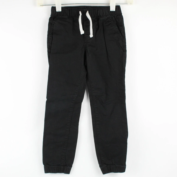 Cat & Jack Solid Black Cotton Joggers Boys' Size 5T