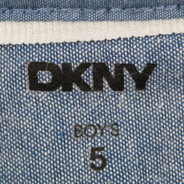 DKNY Green and Blue Plaid Long-Sleeve Button-Up Boys' Size 5