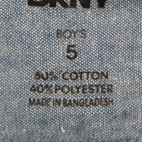 DKNY Green and Blue Plaid Long-Sleeve Button-Up Boys' Size 5