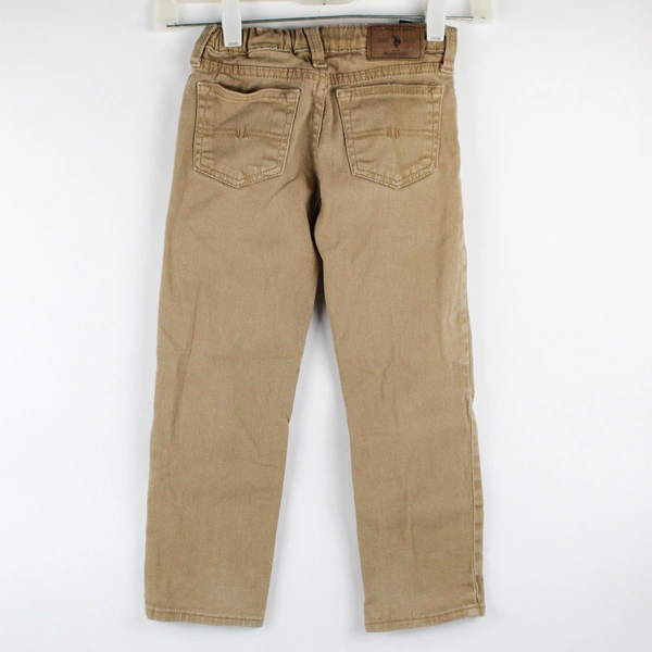 U.S. Polo Assn. Tan Cotton Denim Straight-Leg Jeans Boys' Size 5