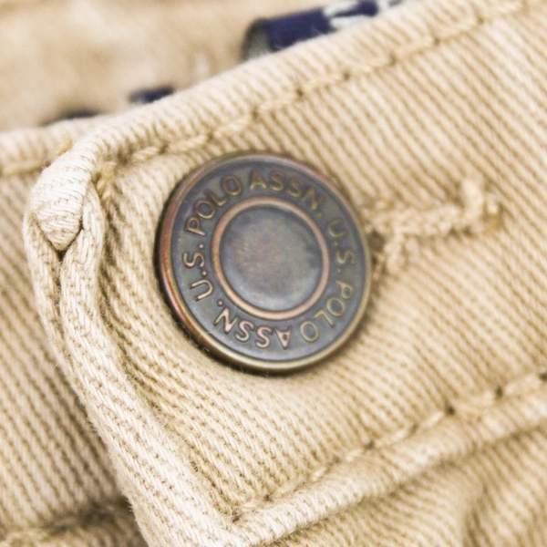 U.S. Polo Assn. Tan Cotton Denim Straight-Leg Jeans Boys' Size 5