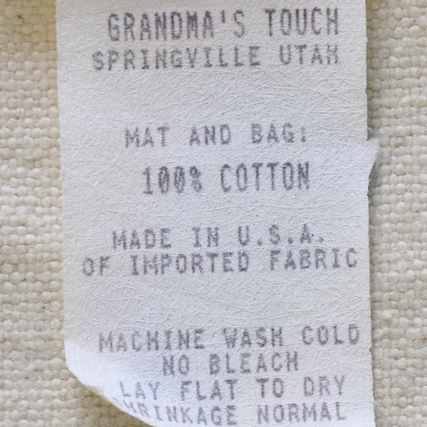 Grandma's Touch Springville Utah 100% Cotton Baking Mat Perfect Pie Crust