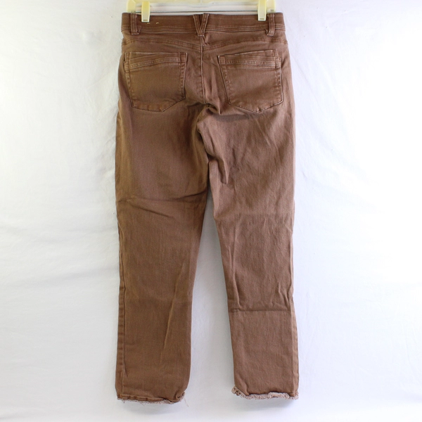 Democracy Women's 6 Brown Stretch "Ab" Technology Skinny Jeans