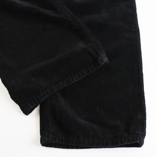 Citizens Of Humanity Women's 28 Black Corduroy Pants Mid-Rise Flared Crop