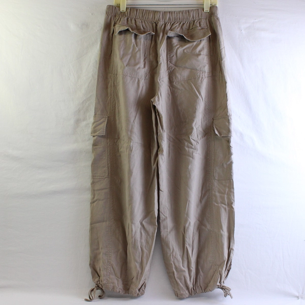 Splendid Collection Women's M Light Gray Lyocell Drawstring Waist and Cuff Pants