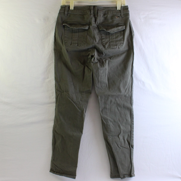 1822 Denim Women’s 6 Jeans Skinny Ankle Green Zip Up Stretchy
