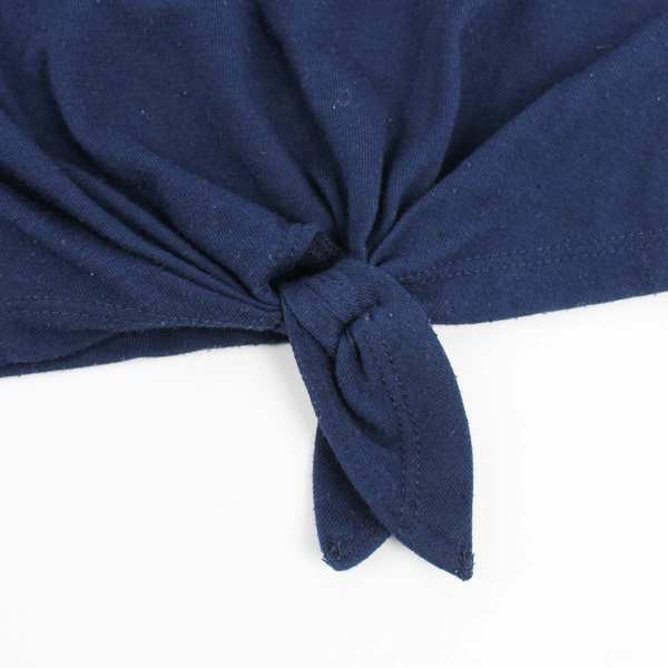 Nike Just Do It Navy Blue Tie-Front Long-Sleeve T-Shirt Girls' Size 4T