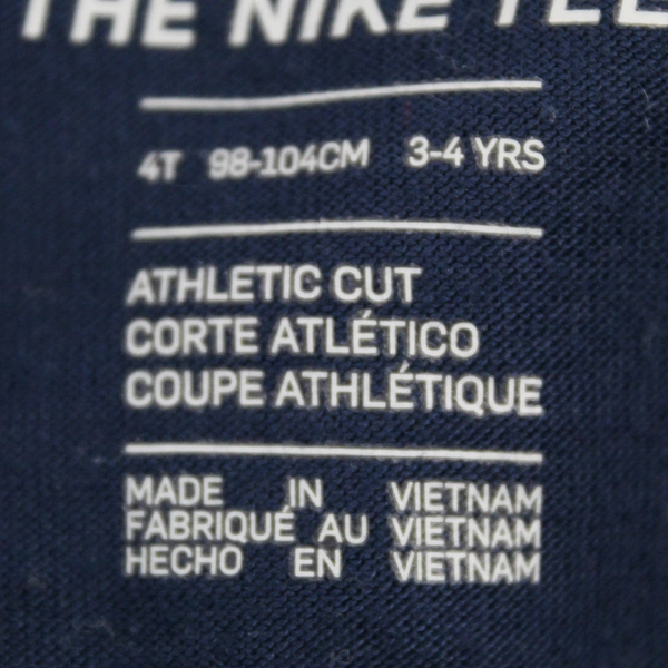 Nike Just Do It Navy Blue Tie-Front Long-Sleeve T-Shirt Girls' Size 4T