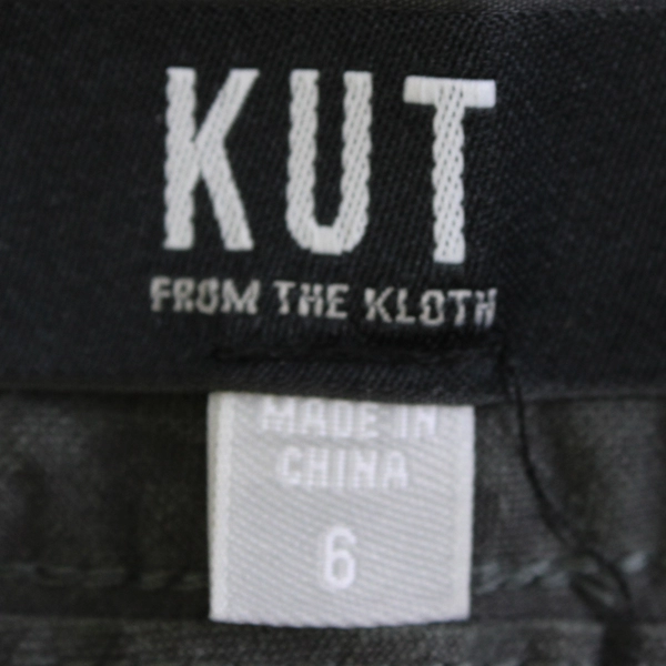 NWT Kut From The Kloth Women's 6 Charcoal Gray Wide Leg Trouser Pants