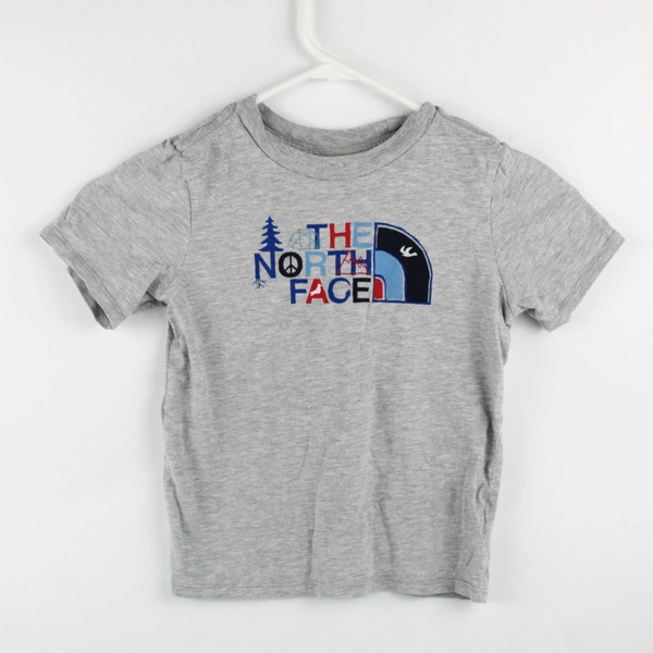 The North Face Gray Cotton Blend Graphic T-Shirt Boys' Size 4T