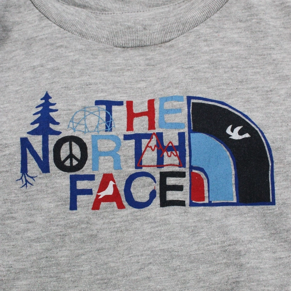The North Face Gray Cotton Blend Graphic T-Shirt Boys' Size 4T
