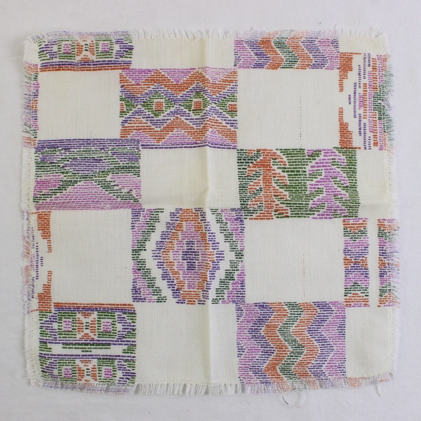 Lot Of 6 Unbranded Matching Multicolor Fabric Handkerchief Multi-Pattern 9" x 9"