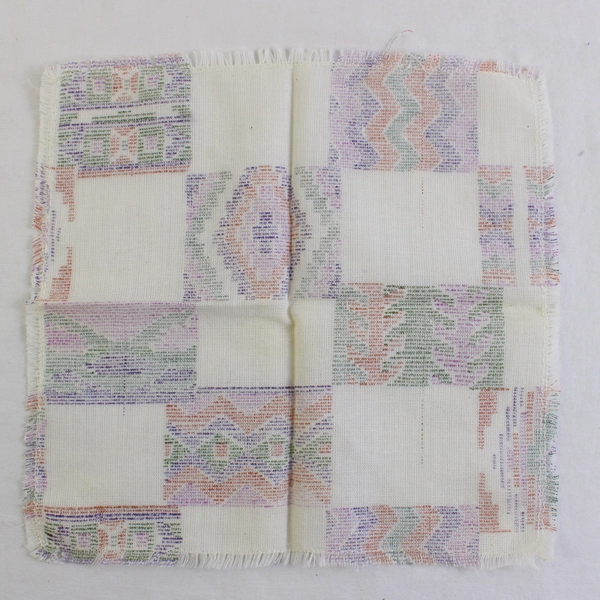 Lot Of 6 Unbranded Matching Multicolor Fabric Handkerchief Multi-Pattern 9" x 9"