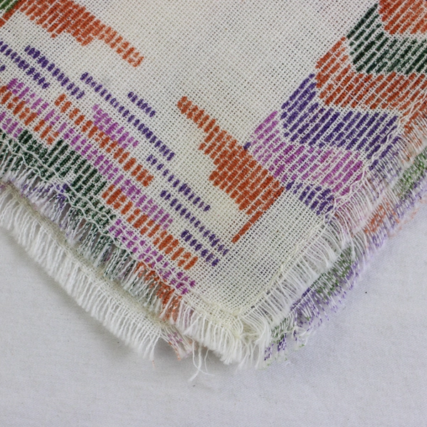 Lot Of 6 Unbranded Matching Multicolor Fabric Handkerchief Multi-Pattern 9" x 9"