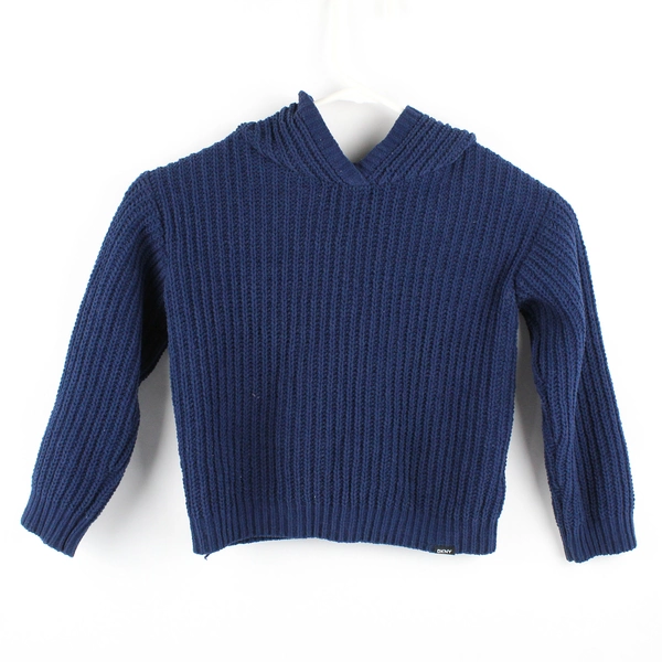 DKNY Dark Blue Knit Hoodie Boys' Size 4T