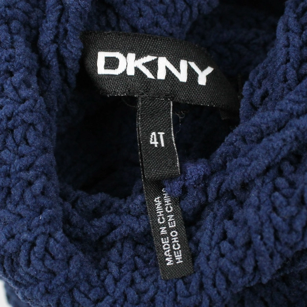 DKNY Dark Blue Knit Hoodie Boys' Size 4T