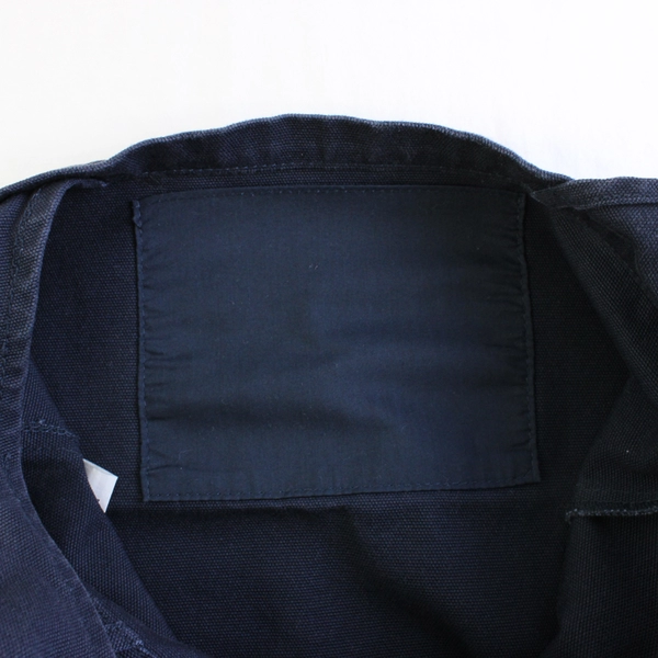 Authentic Pigment "Corban" University 100% Cotton Canvas Tote Dark Navy Blue