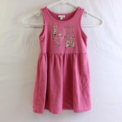 Btween Pink Love Sleeveless Spellout Dress Girls' Size 4T