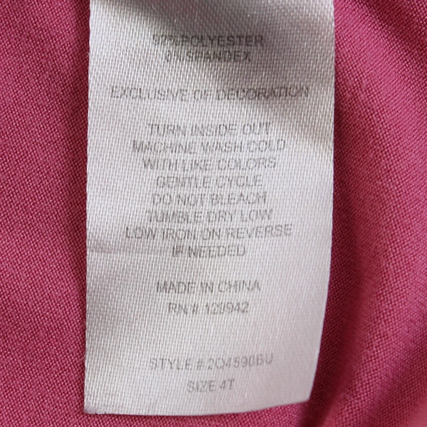 Btween Pink Love Sleeveless Spellout Dress Girls' Size 4T