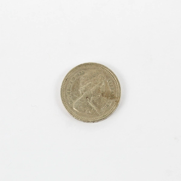 Lot Of 2 Queen Elizabeth II One Pound Coins UK 1£ Circulated Coins 1983 1985