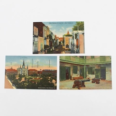 Lot Of 3 New Orleans Louisiana Landmarks Color Postcards Curteich Jackson Square