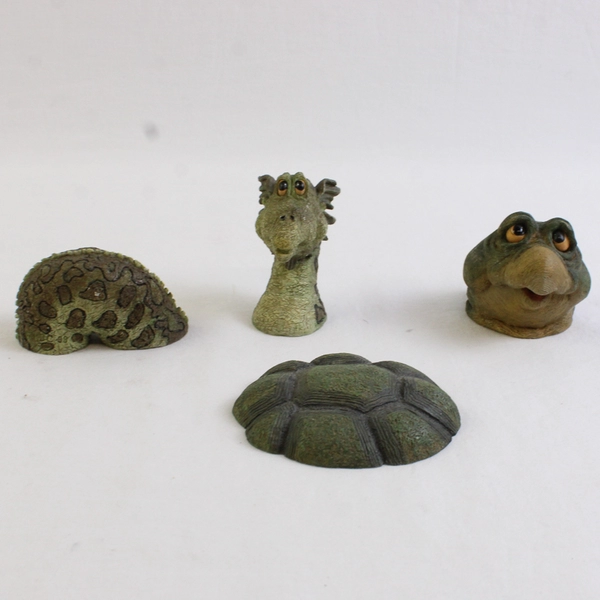 Lot of 2 Boyds Bears and Friends Deskanimals Puff Lochlegend and Shelby Turtle