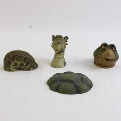 Lot of 2 Boyds Bears and Friends Deskanimals Puff Lochlegend and Shelby Turtle