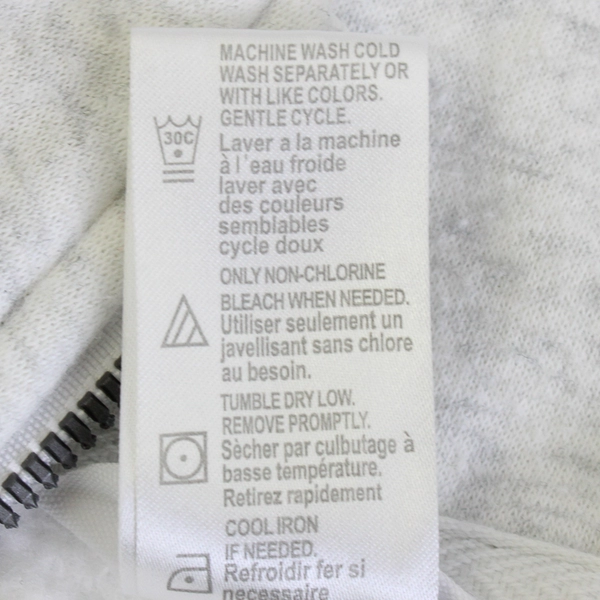 Jockey Women's M White/Gray Heather Long Sleeve Half Zip Pullover Sweater