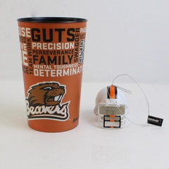Lot Of 2 Oregon State University OSU Beavers Hanging Ornament & Plastic Cup 6.5"