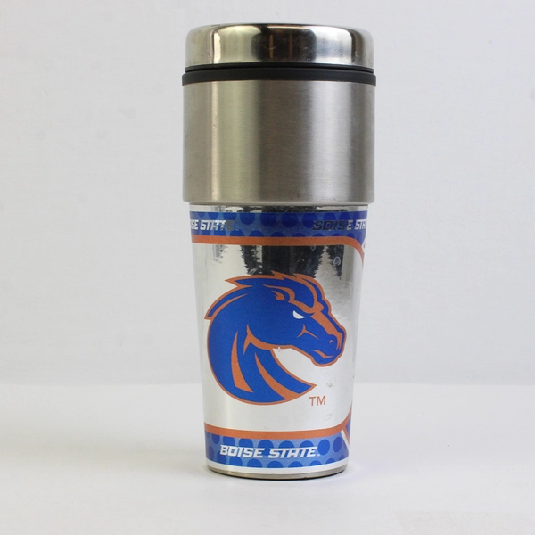 Boise State University BSU Broncos Metal/Plastic Thermos 7.75" Tall