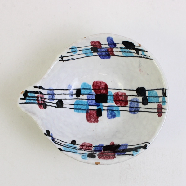 Unbranded Handmade Multicolor Ceramic Spoon Rest 1.75" Tall