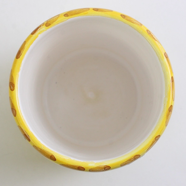 Hand Painted Ceramic Made For Casafina Multicolor Pencil Holder Cup 4" Tall