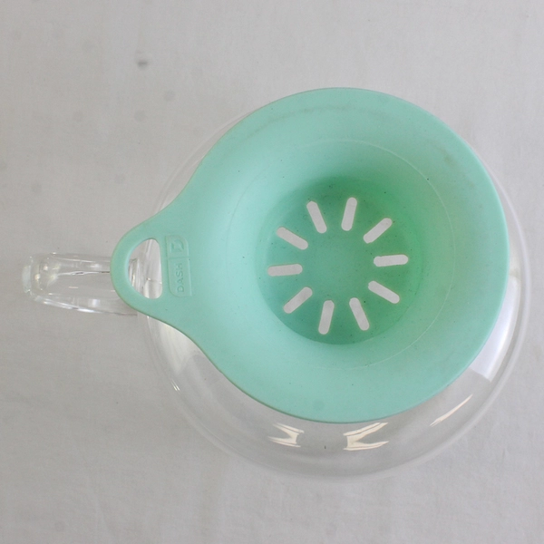 Dash Microwave Glass Popcorn Popper Makers 2.5 Quarts Silicone Lid 7.75" Tall