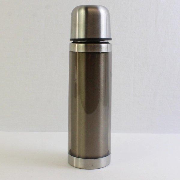"Spirit Mountain Casino" Silver Metal Water Bottle Insulated 10" Tall