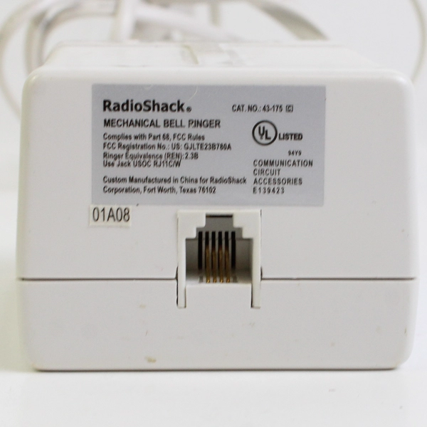 RadioShack Indoor Extra-Loud Mechanical Bell Ringer UNTESTED