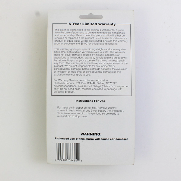 Ultra Loud Personal SOS Alarm New in Package