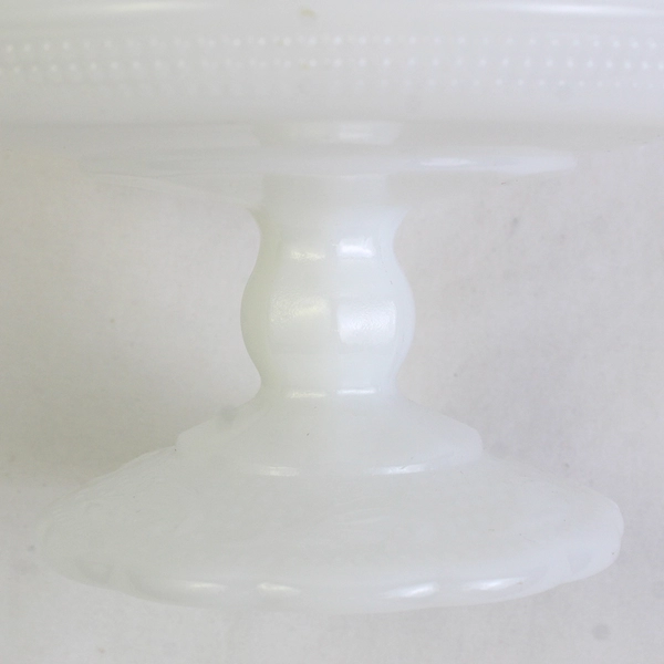 E. O. Brody Co. Milk Glass Compote Or Pedestal Bowl 5.5" Tall 7" Diameter