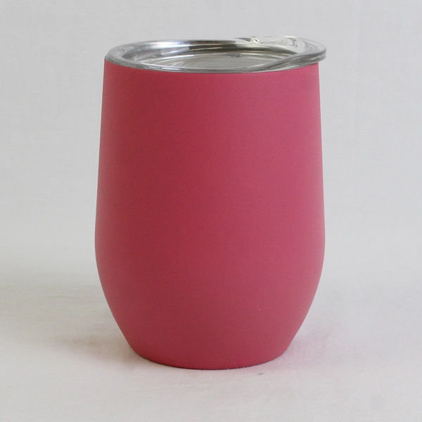 Unbranded Pink Stainless Steel Insulated Wine Tumbler "I Love You Mom" 4.75"