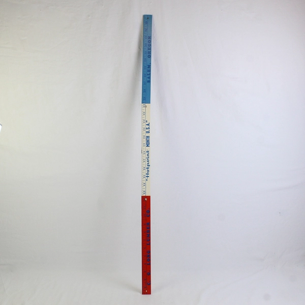 C. G. Long Lumber Co Hotpoint Advertising Tri-Fold 36" Wooden Ruler Multicolor